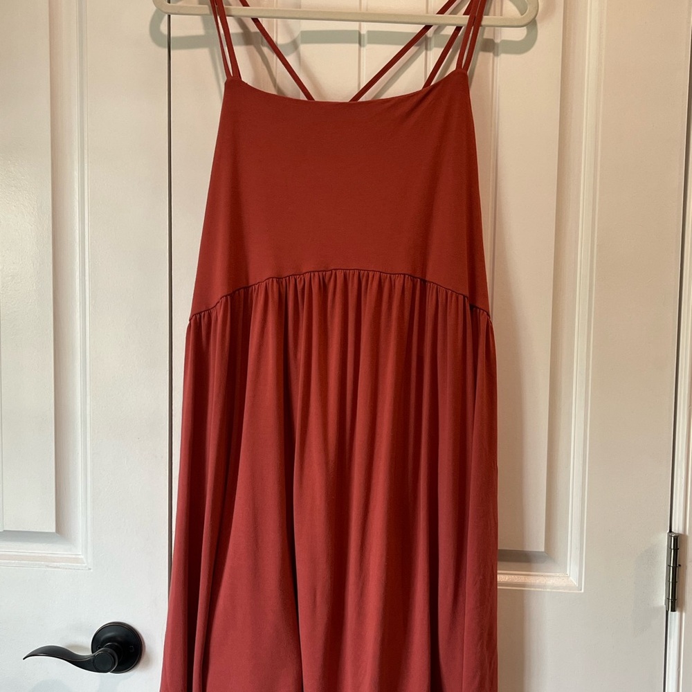 Old Navy Rust Orange Strappy Dress with Pockets